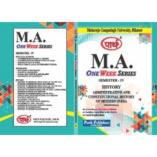 MGSU MA SEMESTER-4th HISTORY- 7. Administrative and constitutional history of Modern India (HIS6.5DCET412(A) -ENGLISH MEDIUM