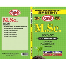 M.Sc. Botany  SEMESTER 4 -ADVANCED PLANT ECOLOGY-1 Solved Papers   -MGSU  University