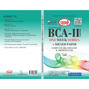 BCA-SEMESTER-2 COMPUTER ORGANIZATION & ARCHITECTURE (One week series)