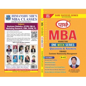 MBA SEMESTER-4  MARKETING- Customer Relationship Management Q&A One week series (RTU)