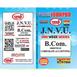 B.COM 3rd SEMESTER ONE WEEK-CORPORATE ACCOUNTING -JNVU ENGLISH MEDIUM	