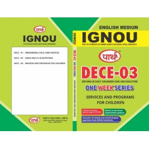 DECE-03 SERVICES AND PROGRAMS FOR CHILDREN IGNOU ENGLISH MEDIUM