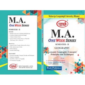 MGSU MA SEMESTER-2nd GEOGRAPHY=ECONOMIC GEOGRAPHY- CONCEPT PRINCIPLE  & TECHNIQUE -ENGLISH MEDIUM