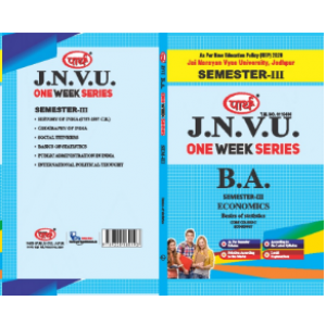 BA SEMESTER-3 Economics One week series -JNVU JODHPUR