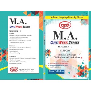 MGSU MA SEMESTER-2nd HISTORY- ELEMENTS OF ANCIENT CIVILIZATIONS AND INSTITUTIONS-ENGLISH MEDIUM