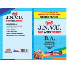 BA SEMESTER-3 Geography One week series -JNVU JODHPUR