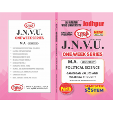 JNVU MA SEMESTER-4 POLITICAL SCIENCE - GANDHIAN VALUES AND POLITICAL THOUGHT (ENGLISH MEDIUM)
