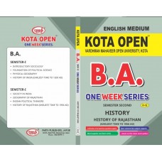 HI-02 HISTORY HISTORY OF RAJASTHAN  (Earliest Time to 1956 AD) (VMOU BA) SEMESTER-II 1st Year ENGLISH MEDIUM