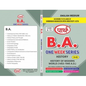 HI-06 History of Modern World (1453-1950 AD) ENGLISH MEDIUM