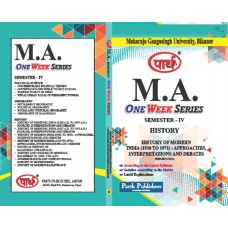 MGSU MA SEMESTER-4th HISTORY- History of Modern India (1930 to 1971) : Approaches, Interpretations and Debates  -ENGLISH MEDIUM