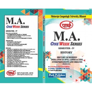 MGSU MA SEMESTER-4th HISTORY- History of Modern India (1930 to 1971) : Approaches, Interpretations and Debates  -ENGLISH MEDIUM