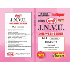 JNVU MA SEMESTER-2 HISTORY - HISTORY OF CONTEMPORARY WORLD (ENGLISH MEDIUM)