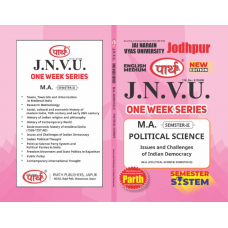 JNVU MA SEMESTER-2 ISSUES AND CHALLENGES OF INDIAN DEMOCRACY (ENGLISH MEDIUM)