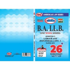  BA LLB- SEMESTER-5 LABOUR & INDUSTRIAL LAW-1  (AMBEDKAR UNIVERSITY)  AMEDNDED ACCORDING TO NEW SYLLABUS