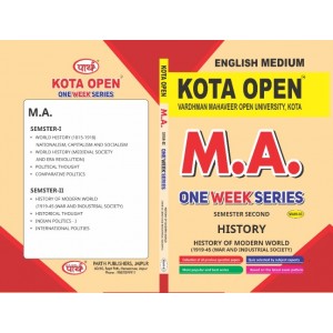VMOU- MAhi-03 HISTORY- HISTORY OF MODERN WORLD (1919-45 WAR AND INDUSTRIAL SOCIETY) SEMESTER-II ENGLISH MEDIUM
