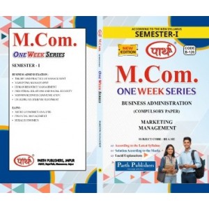 RU M.COM SEMESTER-1 BADM- MARKETING MANAGEMENT