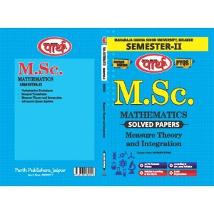 M.Sc.SEMESTER-2  MEASURE THEORY AND INTEGRATION - Solved Papers  (English Medium) -MGSU UNIVERSITY