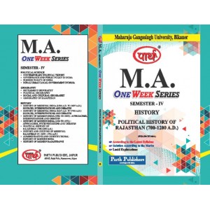 MGSU MA SEMESTER-4th HISTORY- Political history of rajasthan (700-1200 AD) (HIS6.5DCET408A) -ENGLISH MEDIUM