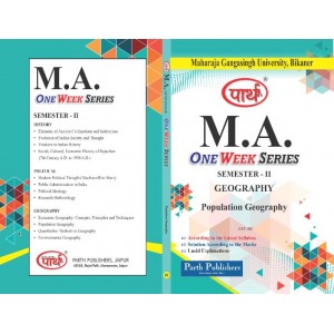 MGSU MA SEMESTER-2nd GEOGRAPHY=POPULATION GEOGRAPHY-ENGLISH MEDIUM