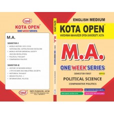 VMOU MA POLITICAL SCIENCE- COMPARATIVE POLITICS SEMESTER- I ENGLISH MEDIUM 