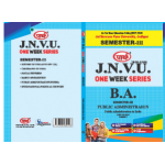 BA SEMESTER-3 Public Administration -One week series -JNVU JODHPUR
