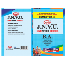BA SEMESTER-3 Sociology  One week series -JNVU JODHPUR