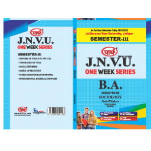 BA SEMESTER-3 Sociology  One week series -JNVU JODHPUR