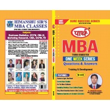 MBA SEMESTER-3 HRM-TRAINING & DEVELOPMENT  Q&A One week series (RTU)