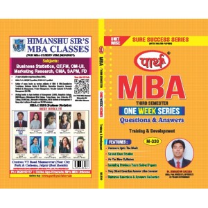 MBA SEMESTER-3 HRM-TRAINING & DEVELOPMENT  Q&A One week series (RTU)