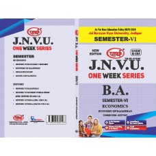 BA SEMESTER-6  Economics- PAPER-2- ECONOMY OF RAJASTHAN  (Q-ANSWER) One week series -JNVU 