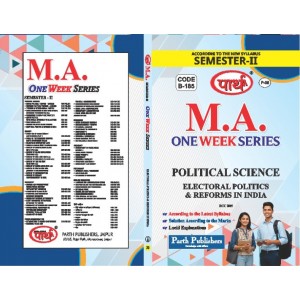 RU MA SEMESTER-2 POLITICAL SCIENCE-Electoral Politics and Reforms in India