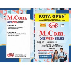 M.COM SEMESTER-2 FINANCIAL AND CORPORATE ACCOUNTING- E/MEDIUM