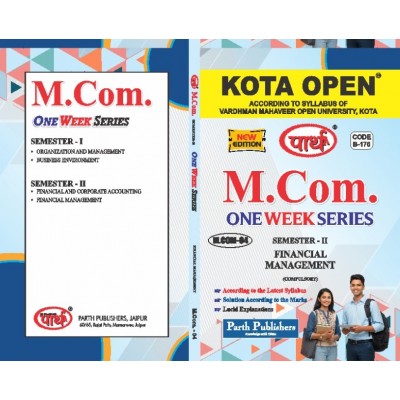 M.COM SEMESTER-2 FINANCIAL MANAGEMENT- E/MEDIUM