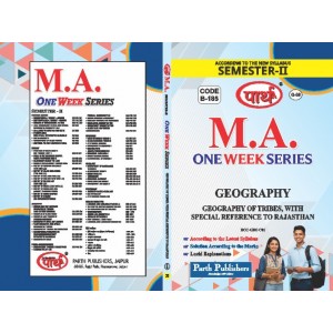 RU MA SEMESTER-2 GEOGRAPHY-Geography of Tribes, with Special Reference to Rajasthan