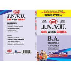 BA SEMESTER-5  Economics- PAPER-1- INDIAN ECONOMY  (Q-ANSWER) One week series -JNVU 
