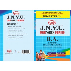 BA SEMESTER-4 Political Science One week series -JNVU JODHPUR