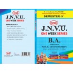 BA SEMESTER-4 Public Administration -One week series -JNVU JODHPUR
