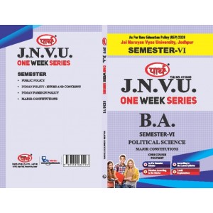 BA SEMESTER-6  POLITICAL- PAPER-4- MAJOR CONSTITUTIONAL  (Q-ANSWER) One week series -JNVU 
