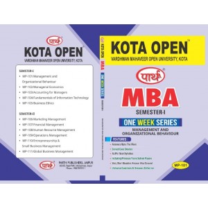 VMOU-MBA- M,P-101 MANAGEMENT AND ORGANIZATION BEHAVIOUR SEMESTER-1 ENGLISH MEDIUM