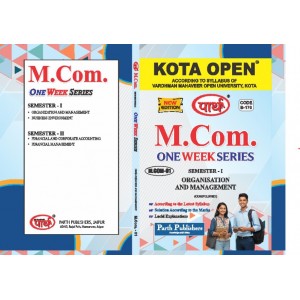 M.COM SEMESTER-1 ORGANIZATION AND MANAGEMENT E/MEDIUM