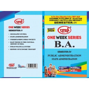 BA  SEMESTER-4 PUBLIC ADMINISTRATION  (Q&A) One Week Series -RU E/M	
