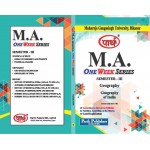 MGSU MA SEMESTER-3rd (GEOGRAPHY) GEOGRAPHY OF INDIA  -ENGLISH MEDIUM