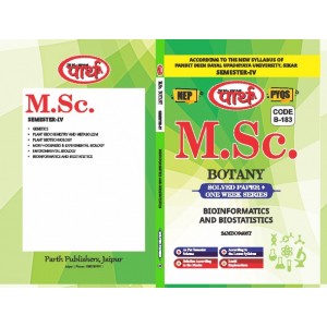MSC SEMESTER-4 PDUSU (Shekhawati) University=  BOTANY BIOINFORMATICS AND BIOSTATISTICS