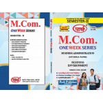 RU M.COM SEMESTER-II BADM- Business Environment