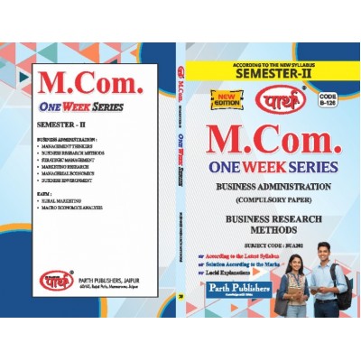 RU M.COM SEMESTER-II BADM- Business Research Methods