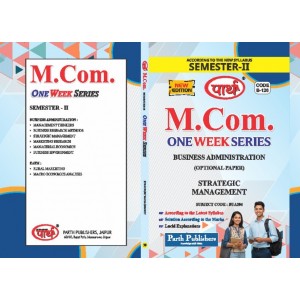 RU M.COM SEMESTER-II BADM- STRATEGIC MANAGEMENT