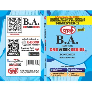 BA SEMESTER-2 - INDIAN ECONOMY - (Q & A) One week series (ENGLISH MEDIUM)