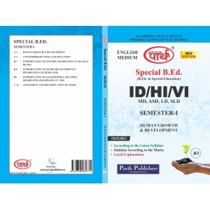 SPECIAL B.ED- SEMESTER-1 HUMAN GROWTH & DEVELOPMENT   (ENGLISH  MEDIUM)