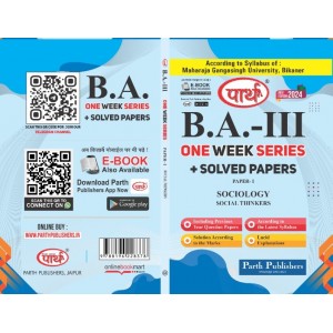 BA -PART-3 Sociology - Social Thinkers (Q&A) One Week Series - MGSU University	