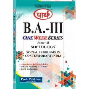 BA -PART-3 Sociology - Social Problems in Contemporary India (Q&A) One Week Series - Kota University	